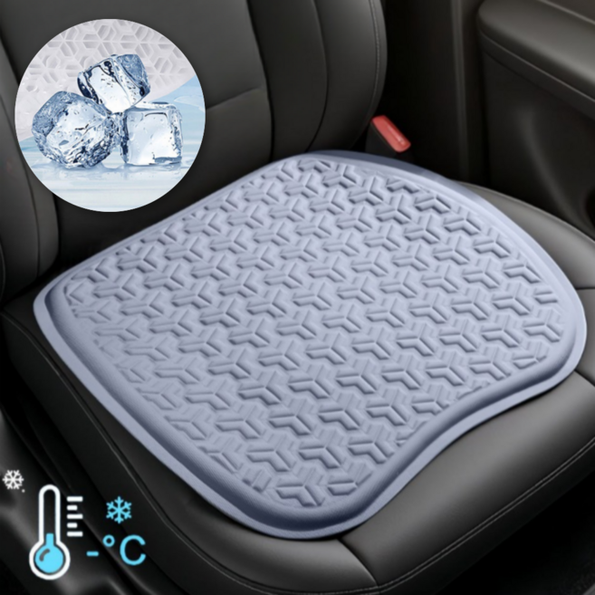 Living.L 아이스 통풍 매쉬 쿠션 냉감 여름 쿨방석 대형, 1개, 스카이 블루