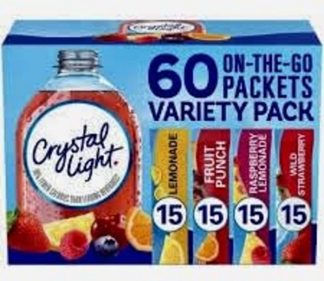 Toozoon 크리스털 라이트 슈가 프리 레몬에이드 과일 펀치 60개, 1박스