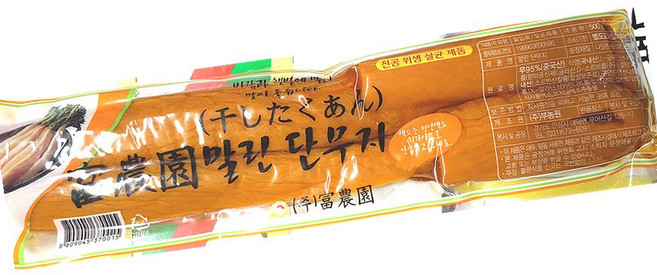 부농식품 단무지 냉장 500g 단무지 절임, 단품, 1개