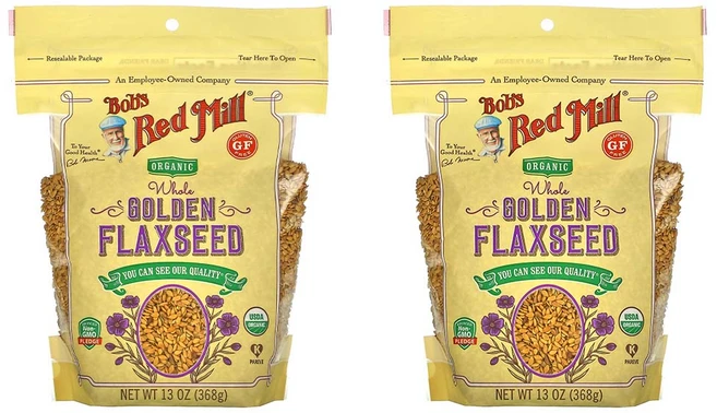 밥스레드밀 유기농 골든 아마씨드 368g 2팩 - 쿠팡