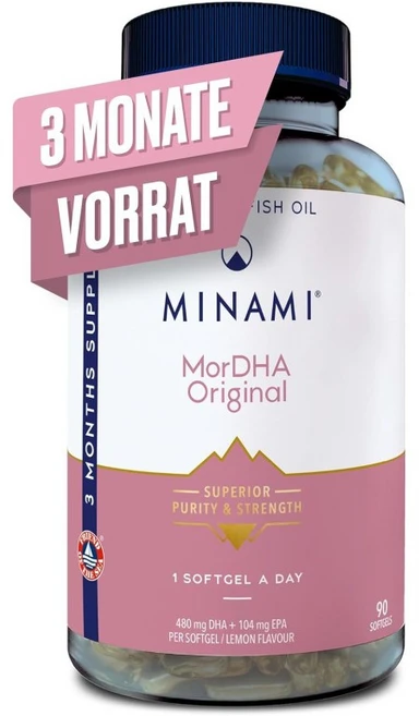 Minami 미나미 MorDHA 오리지널 오메가3 DHA 벨기에 G, 1개, 90정 - 쿠팡