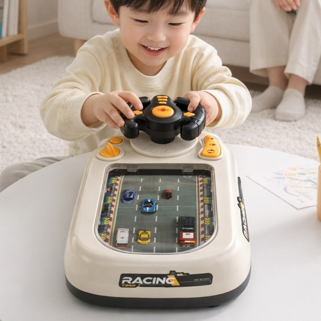 토요요 레이싱 게임 핸들 콘솔 장난감 자동차 보드게임 미니카 장난감S-D1, 1세트