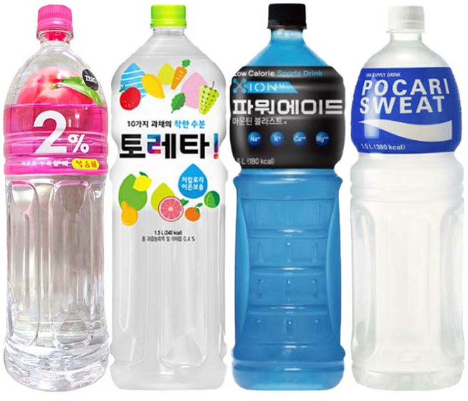 [드링킹] 이온음료 혼합세트 1.5L 4종 포카리+파워에이드+이프로+토레타 갈증해소 스포츠음료 사무실 가정용, 4개