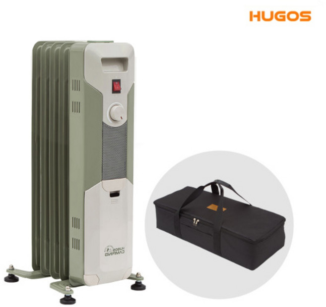 휴고스 캠핑용 라디에이터 캠핑난로 (가방포함) BHO-A050(3평형) 5핀