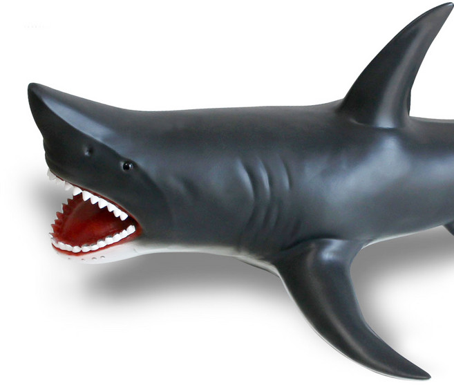 대형 소프트 청상아리 상어 피규어 인형 장난감 700 x 420 x 240 mm, 1개