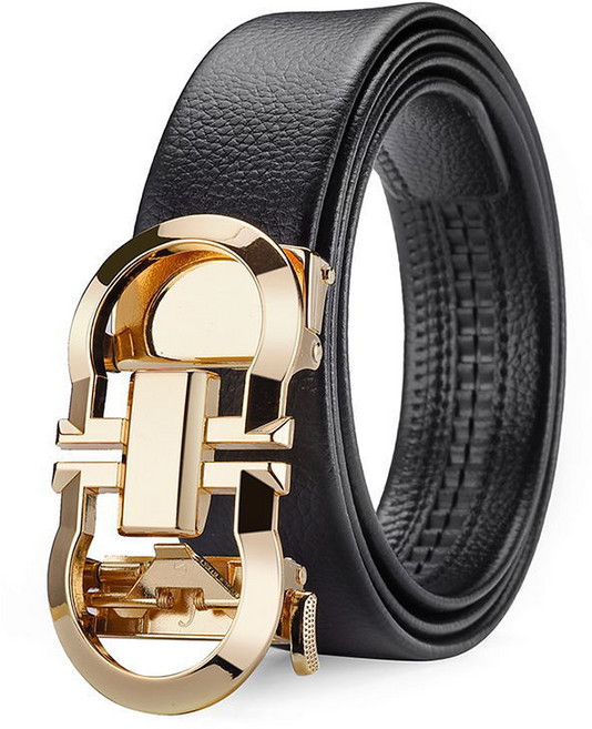 벨트 남성 고급 감 벨트 남성 쇠 가죽 합금 자동 끈 트렌드 신형 벨트봉투