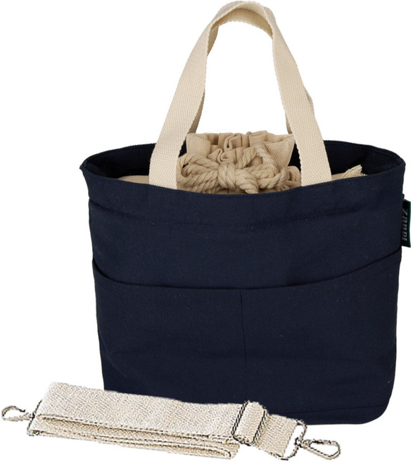 보온보냉 방수 도시락가방 직장인 이유식 피크닉 스트링 에코백 복조리보냉백, 다크네이비