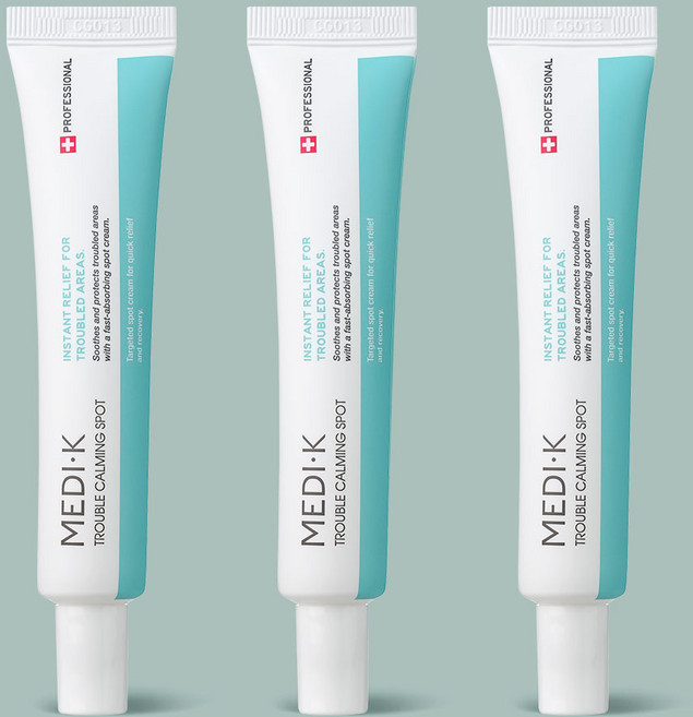 약국입점 메디케이 트러블 카밍 스팟 뾰루지 여드름 흔적 진정 재생 트러블케어, 3개, 20ml