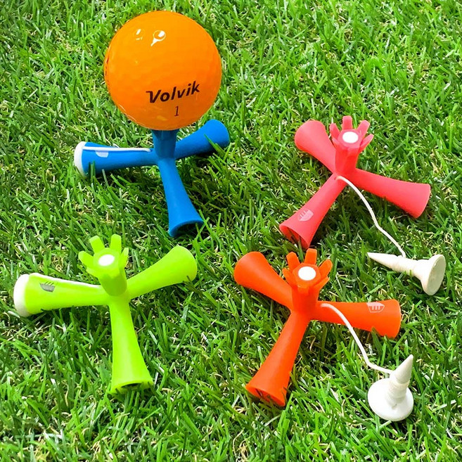 Caiton 삼발이 이지 골프티 1개 단품, 오렌지