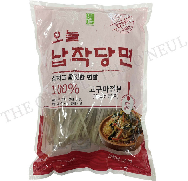 오늘 납작당면 100% 고구마전분, 1개, 1kg
