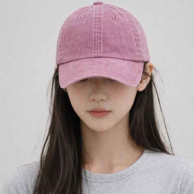 [오브더데이] 빈티지 워싱 무지 대두 볼캡 남녀공용 야구모자 베이직핏 코튼