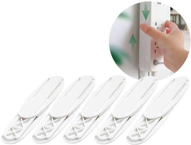 다용도 멀티탭 고정거치대 5개입 아이방 안방 거실 멀티탭전선정리, 1개