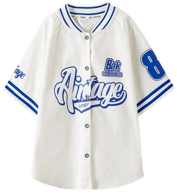 다이루소 남여공용 88번 야구 셔츠 힙합 티셔츠