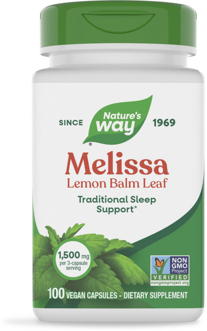 Melissa檸檬香蜂草素食膠囊 500mg, 100顆, 1罐