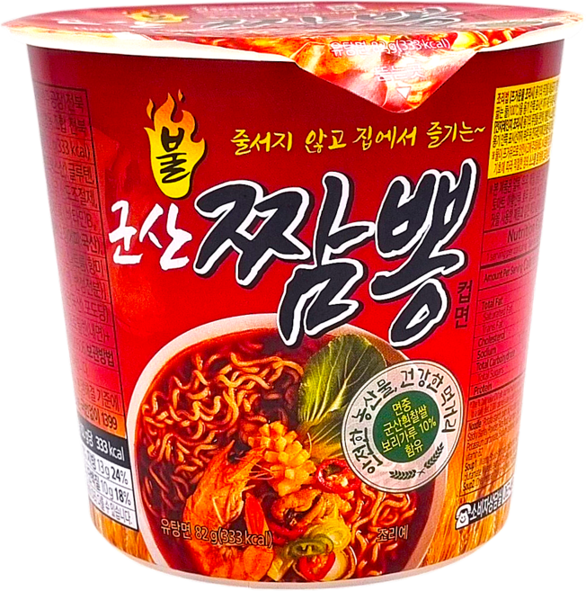 군산원예농협 군산불짬뽕 컵라면 6개입, 1박스