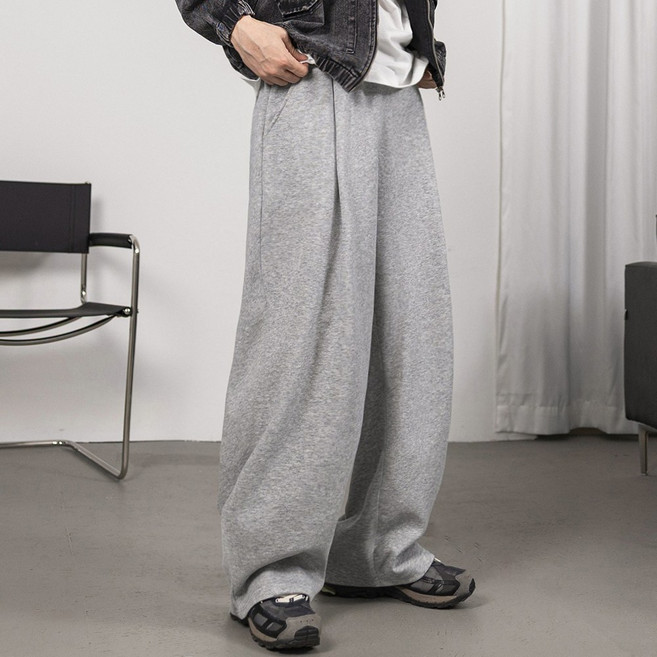 FITOJIM 남자 트레이닝바지 원턱 벌룬 와이드팬츠 츄리닝 바지