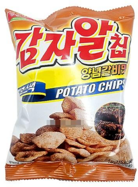 자알칩 양념갈비맛 세계 수입 추억 옛날 과자 스낵 사탕, 42개, 24g