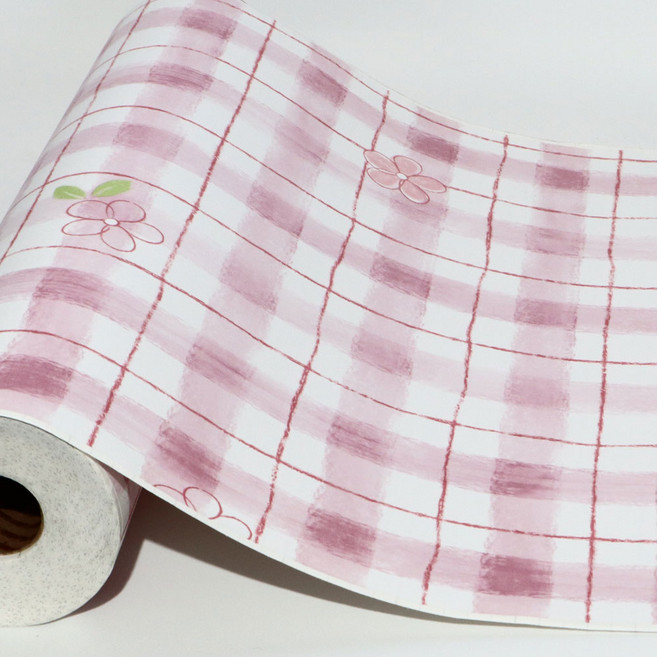 데코미 에어프리 시트지, 크레파스체크 핑크