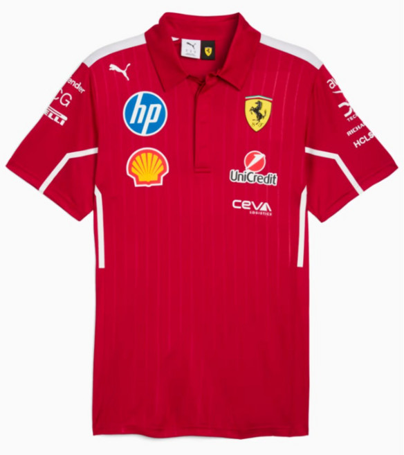 F1 포뮬러 2025 레플리카 컬렉션 페라리 모터 스포츠 폴로 셔츠