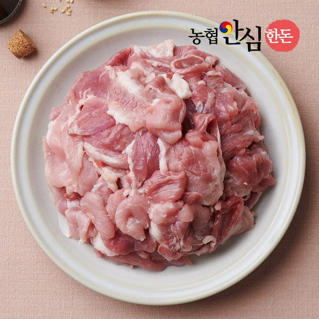 [농협안심한돈][냉장] 국내산 돼지 앞다리살 500g 구이용 수육용 제육용 찌개용, 제육불고기용, 1개