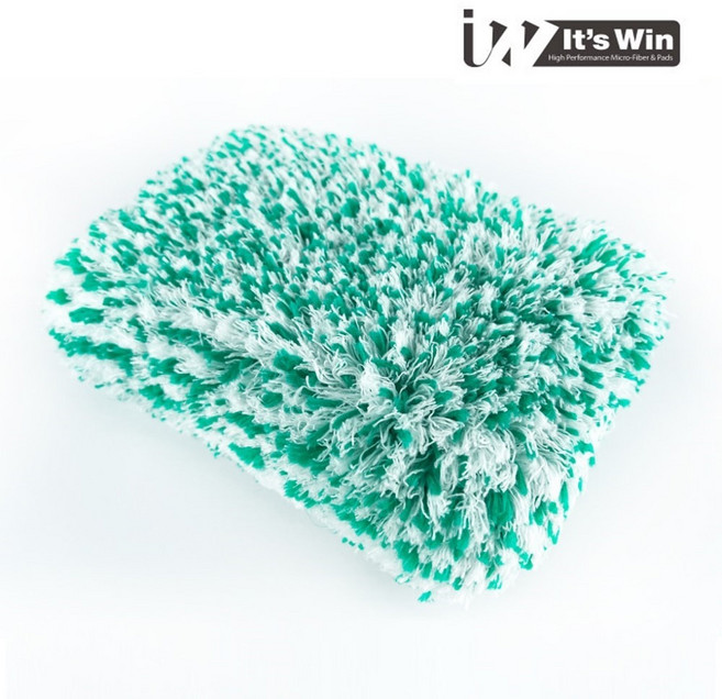 잇츠윈 버블윈 워시 패드 세차 스펀지 스폰지 버킷 세차 패드 그린, 1개