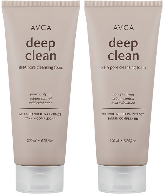 아브카 모공 딥클린 바하 클렌징 폼, 200ml, 2개