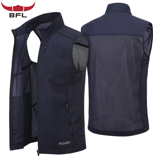 버팔로 봄 여름 BFL소프트메쉬조끼 경량 남자조끼 아웃도어 등산조끼 작업조끼
