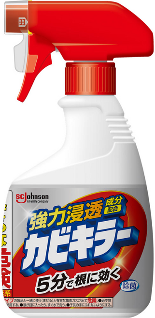 뿌리는 곰팡이 제거제 존슨 카비키라 본품, 1개, 400g