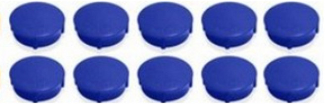 마그피아 칼라원형 자석홀더 무광 소, 21mm(파랑), 10개
