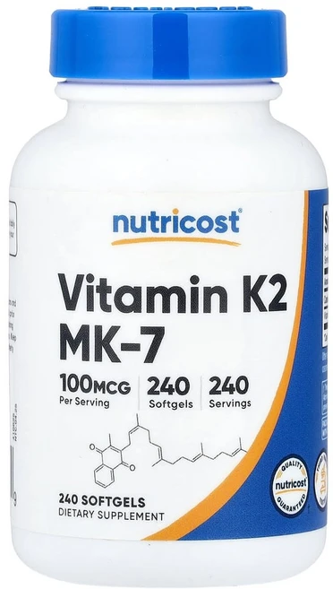뉴트리코스트 비타민 K2 MK-7 소프트젤, 1개, 240정 - 쿠팡