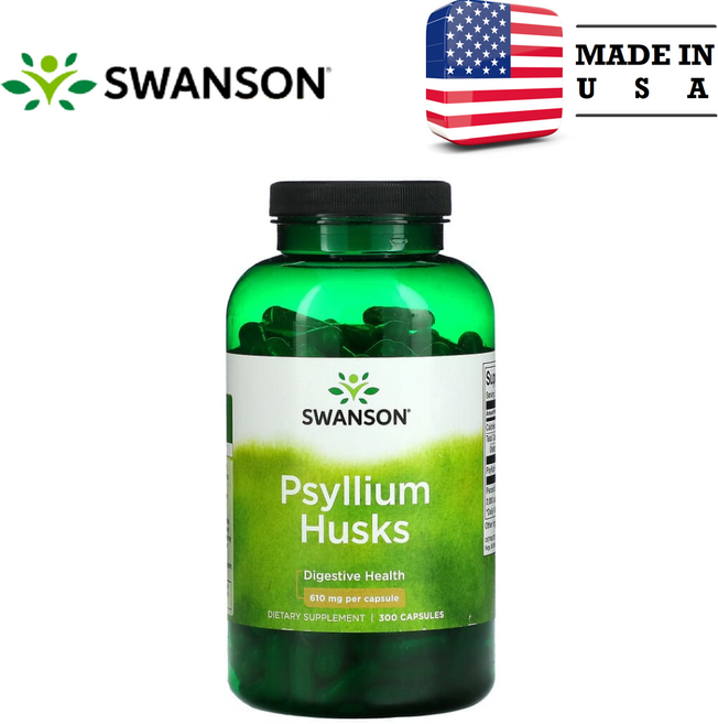 스완슨 차전자피 610mg 캡슐 300정, 1개