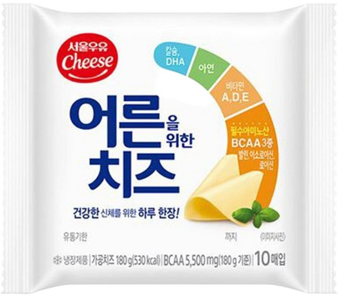 서울우유 어른을 위한 치즈 180g(10매)x3, 60g, 3개