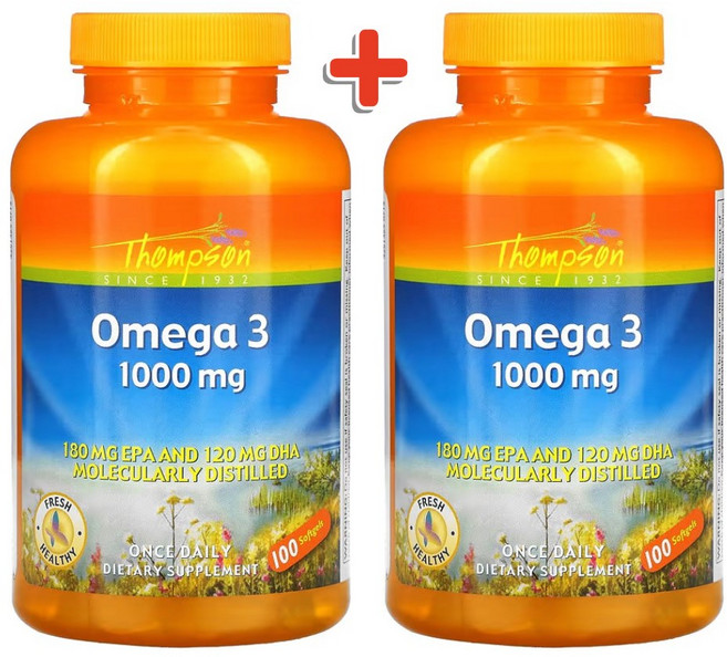 톰슨 오메가3 1000mg 소프트젤 100정 1+1