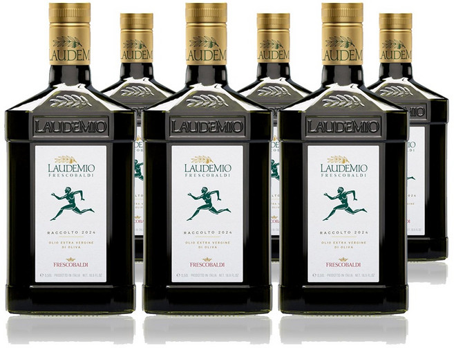Laudemio Frescobaldi 新鮮採收特級初榨橄欖油 500ml 6入組, 1個