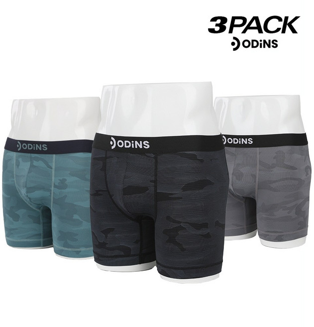 맨토닉 사계절 쾌척한 아이스 드로즈 빅사이즈 남성 팬티 3종세트