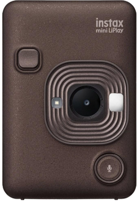 FUJIFILM instax mini LiPlay 聲控趣味拍立得相機 多款濾鏡 藍牙連接手機無線列印 輕巧便攜, 1個, INS LiPLAY C BRONZE VN EX D