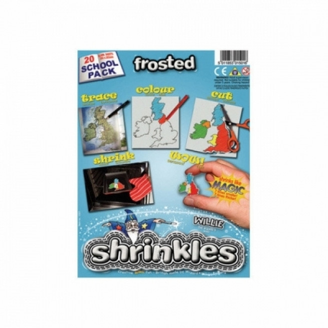 슈링클스(Shrinkles) 큰종이스쿨팩 202x262(반투명 20매입), 단품, 단품