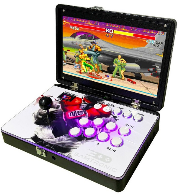 서전기전 2026 버전 14인치 레트로 게임기 오락실 휴대용 30000개 게임 한국어 지원, 추가 안함, 플러그인 모델 30000 게임 내장