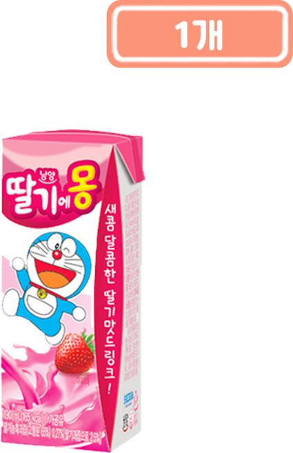 남양 딸기에몽, 190ml, 1개