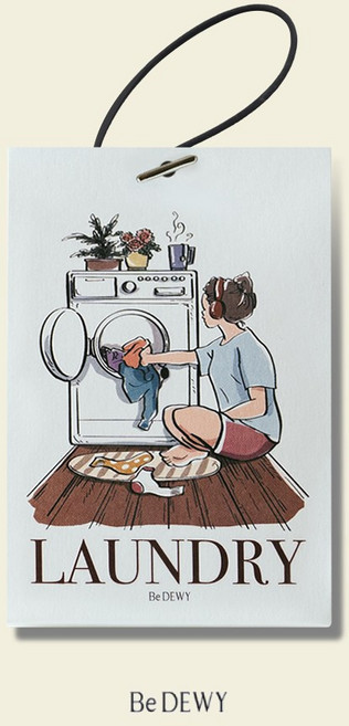 비듀이 퍼퓸 샤쉐 차량용 에어 프레셔너 20g 4종, 런더리, 1개