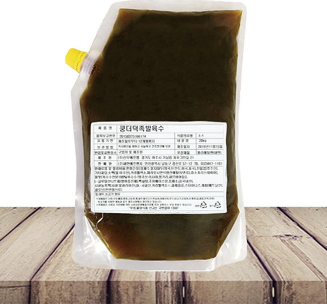 새한에프엔지 쿵더덕족발육수 2kg [한국물] 족발육수 잡내없는육수 족발육수농축액, 1개