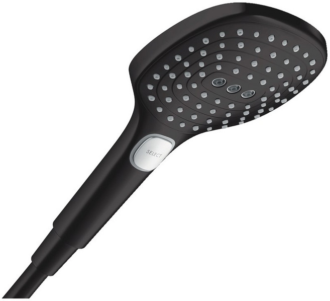 Raindance Select 브러 1 25m 독일 샤워 높이, 비우 Select E 무광 블랙, 1개