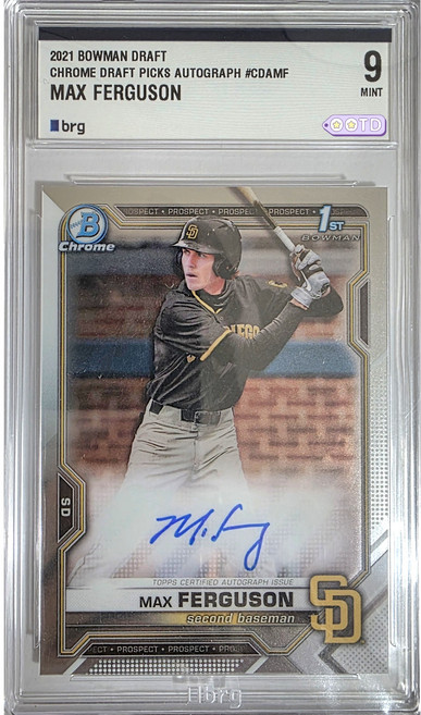 [BRG 9등급(정품)]2021 BOWMAN CHROME(바우만 크롬) 1st DRAFT BOWMAN ROOKIE AUTO(루키오토) MAX FERGUSON[코방구]