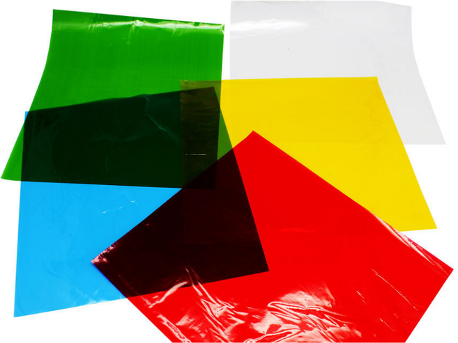 셀로판지 5색 1세트, 7개