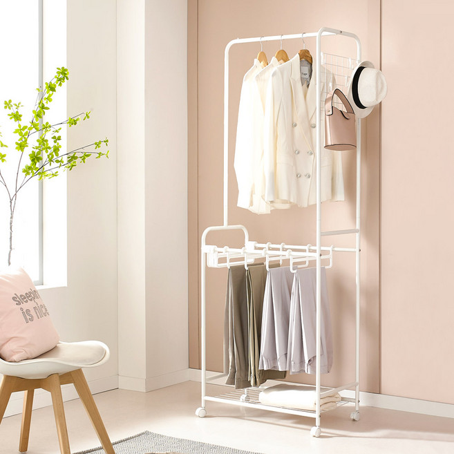 리빙위즈 콤비 바지걸이 행거 700 L자형, L자형 700