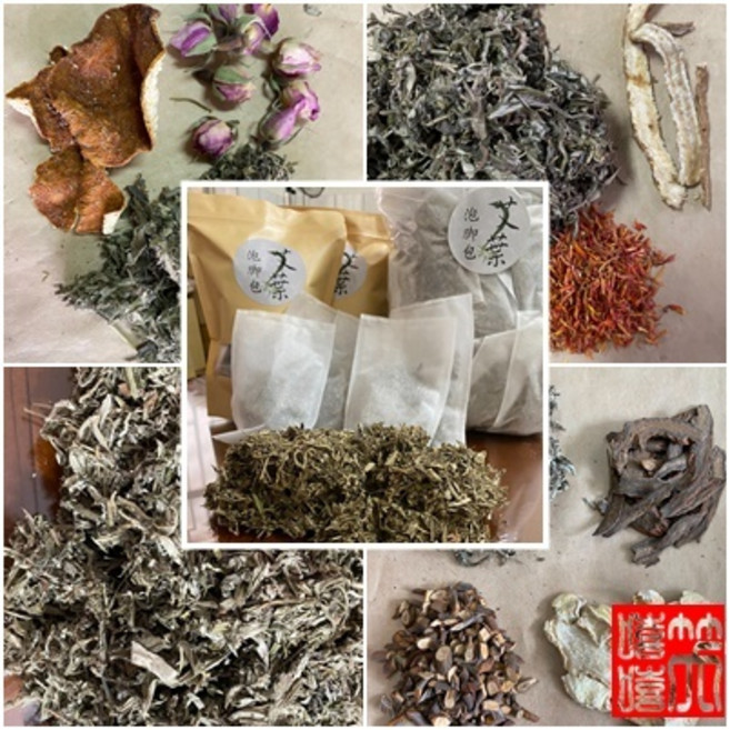 笑嘻嘻健康廣場 複方艾草 艾葉 泡腳包 產婦寶寶沐浴 避邪淨化, 1個, D.丹蔘、桂枝、薑片、艾葉21g裝10包