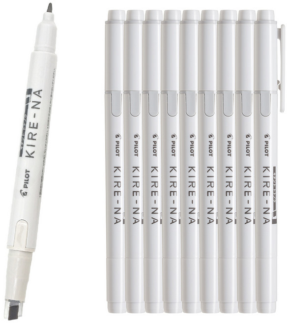PILOT 키레나 페일 컬러 형광펜, 10개, 페일 웜그레이, (키레나)