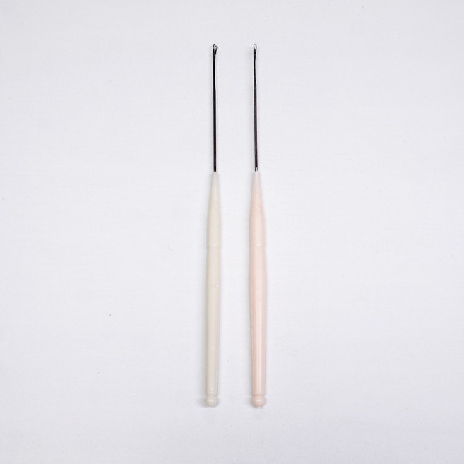 스킬자수바늘색상랜덤(머리사이즈1.5mm)1개, 1개