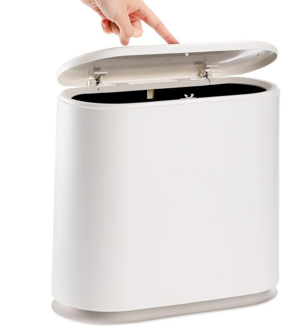 파리지앵 LVAI 원터치 휴지통 원형 5L, 블랙