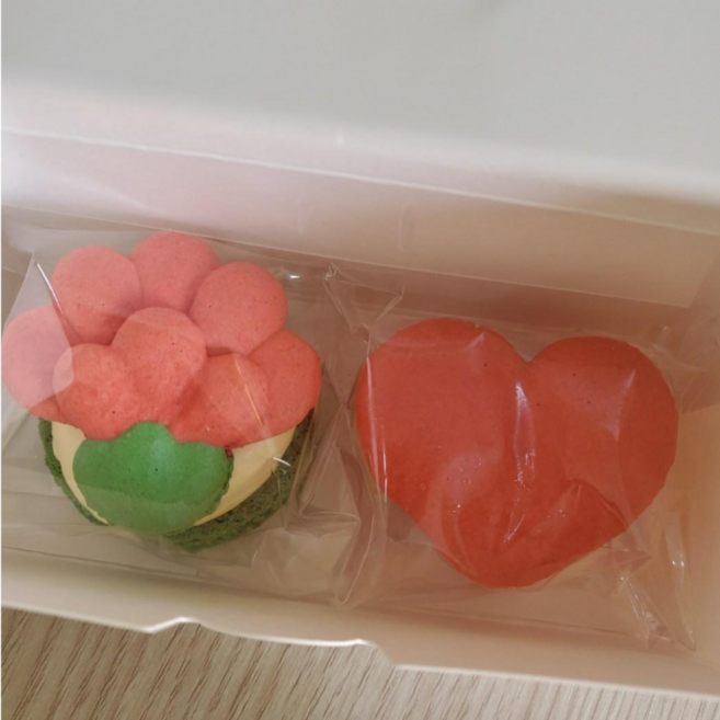 카네이션 마카롱 어버이날 스승의날, 1세트, 2.카네이션2구마카롱세트